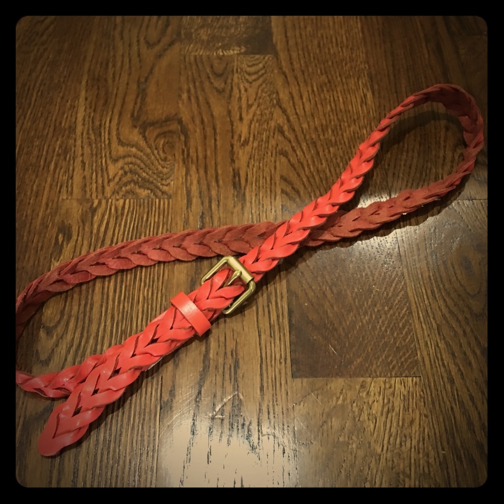JCrew Leather Belt (S/M) - Peach